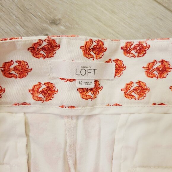 Ann Taylor Loft Floral Riviera Size 12 Casual Shorts - Picture 3 of 5